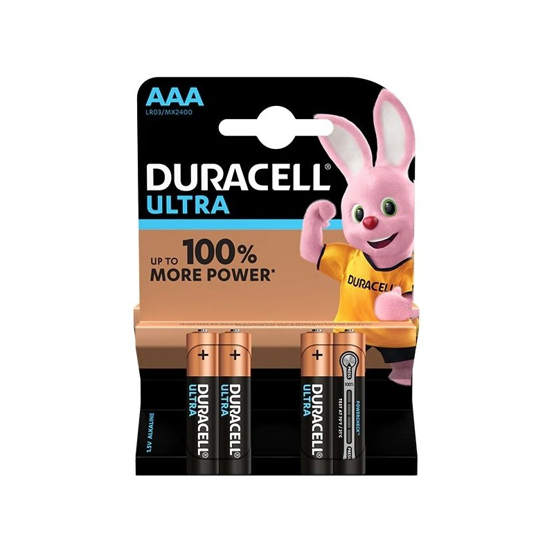 Батарей DURACELL ULTRA AAA, 4 шт