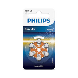 6x Patarei Philips  ZA13 1.4 V