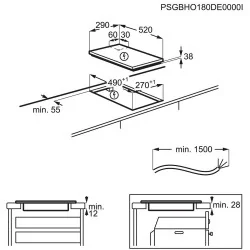 Integreeritav keraamiline pliidiplaat AEG, HRB32310CB