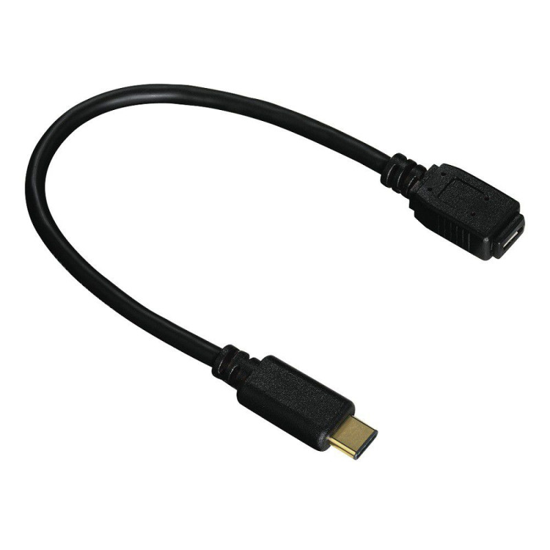 Кабель USB-C гнездо miro-USB, Hama