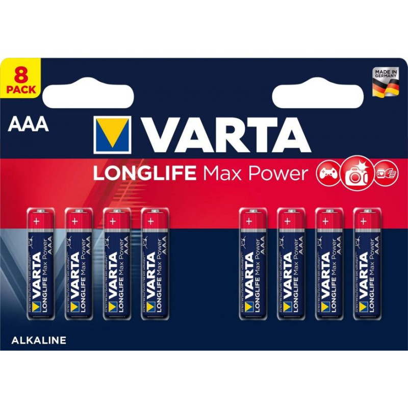 Patarei VARTA LongLife Max Power AAA/LR03