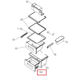 Electrolux SBS külmiku juurvilja sahtel 4055180550