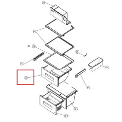 Ящик холод.камеры для овощей для холодильников Electrolux 4055180568
