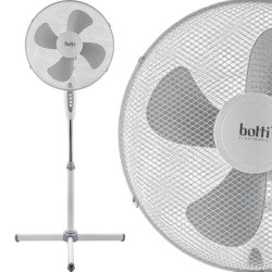 Ventilaator jalaga Botti 40cm, 3 kiirust, valge