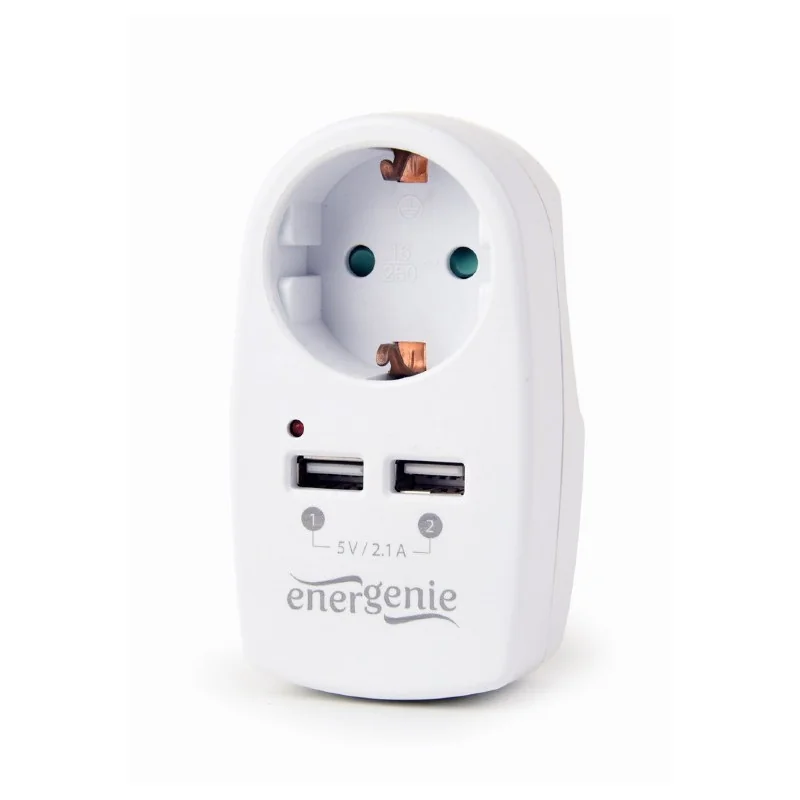 Harupesa maandusega + 2xUSB, Gembird, EG-ACU2-02