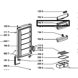 балкон верхний к холодильнику whirlpool 480131100531 / использованный