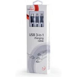 Laadimisjuhe USB - 3-in-1/ 1,0m, CC-USB2-AM31-1M