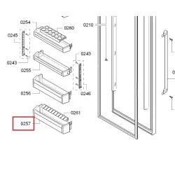BOSCH külmiku pudeliriiul 11004945, 00709636, ren