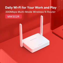 WiFi-роутер Mercusys 300MBPS, белый 3xLAN