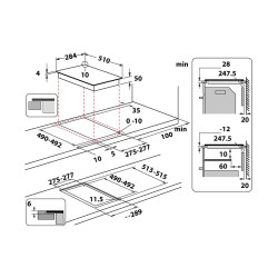 Керамическая варочная поверхность, Whirlpool, WSQ0530NE