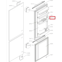 Полка двери для холодильника Gorenje 668774