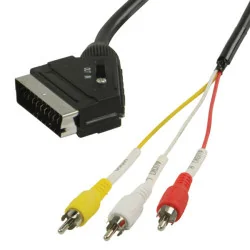 Juhe SCART pistik - 3x RCA pistik (1,5 m), 5855590