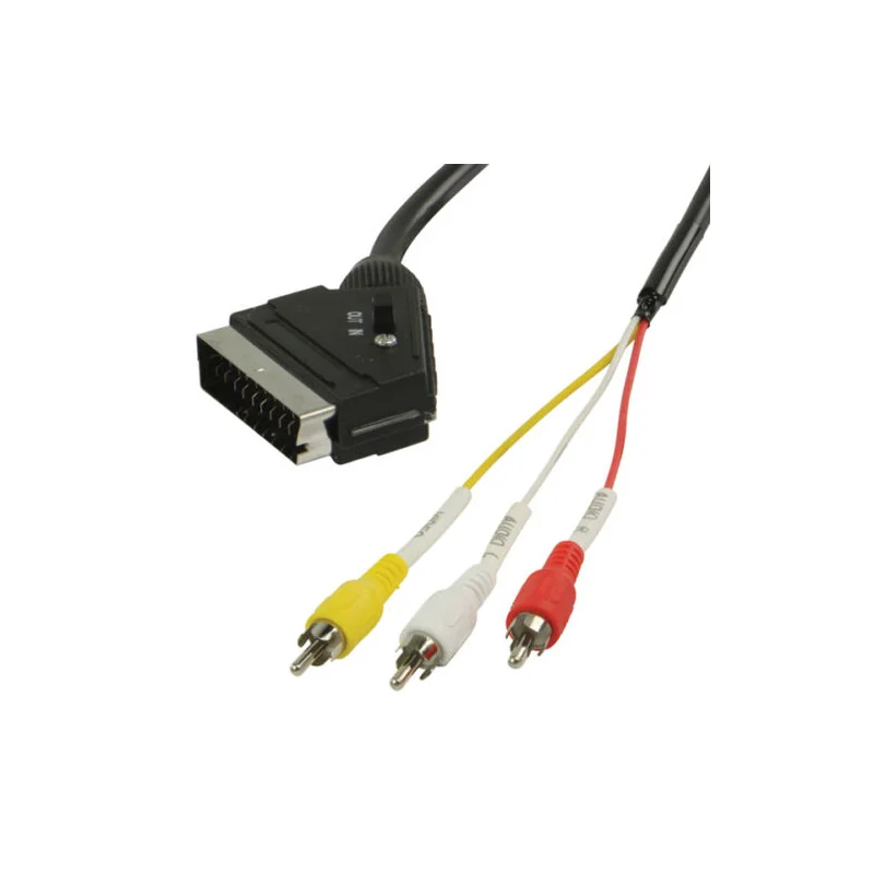 Juhe SCART pistik - 3x RCA pistik (1,5 m), 5855590