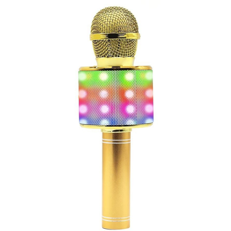 Karaokemikrofon kõlariga Manta MIC20GL, kuldne