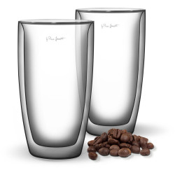 Boorsilikaadist latte klaasid 2x380ml Vaso Lamart LT9011
