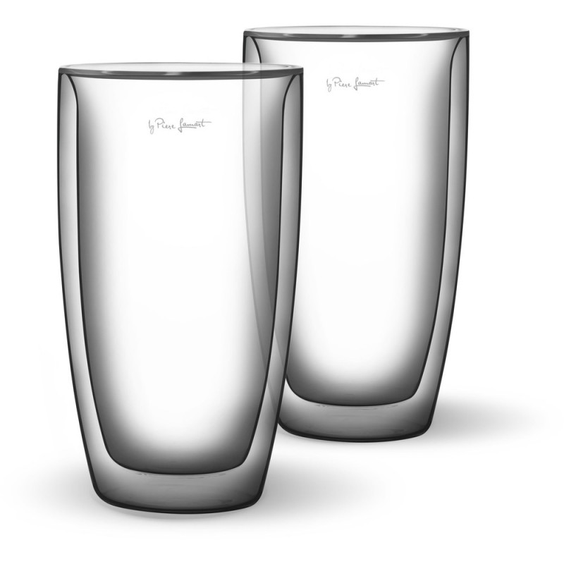 Boorsilikaadist latte klaasid 2x380ml Vaso Lamart LT9011