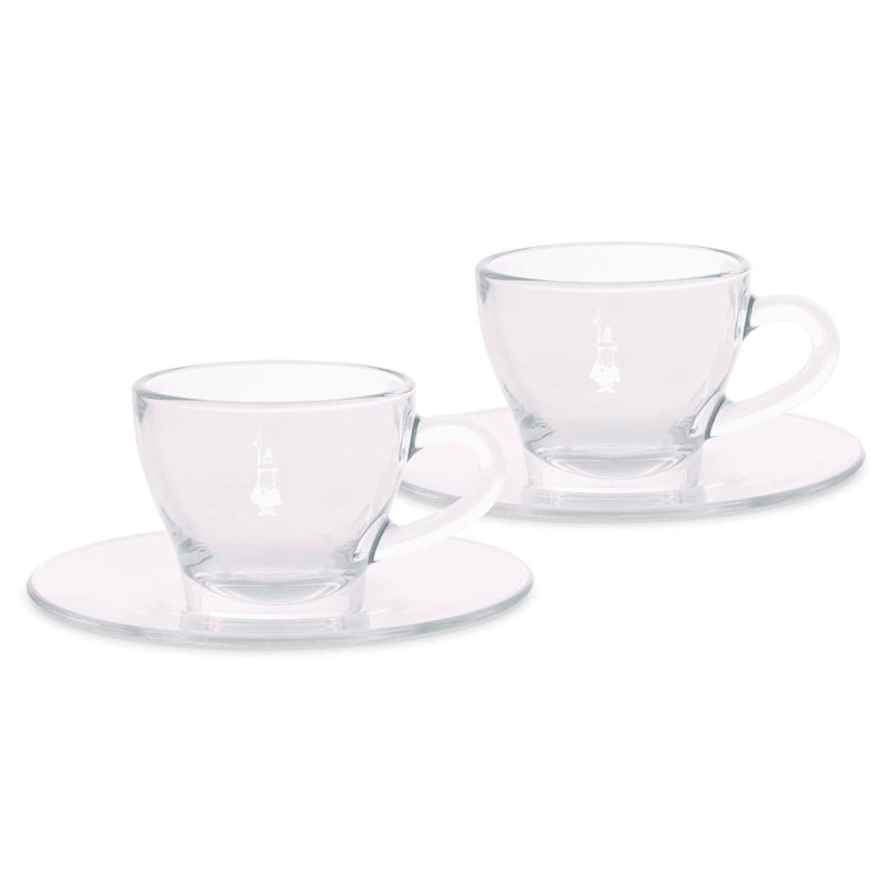Стеклянные чашки для капучино 2 шт. Bialetti DCRAST0007