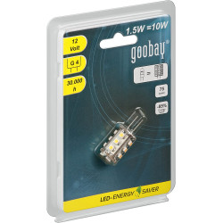 LED lamp Goobay 30357 G4 sokkel, 1,5W, 12V