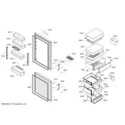 Контейнер для овощей для холодильника Bosch/Siemens 00705964