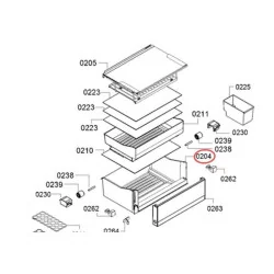 Bosch külmiku juurviljasahtel 00705964
