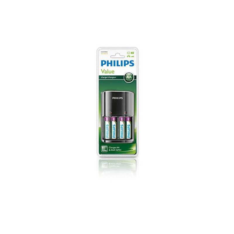 Зарядное устройство Philips + 4 батарейки AAA, 800 мАч