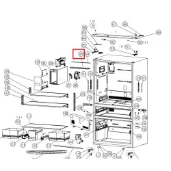 Крышка освещения LED для холодильника HISENSE HK2104903