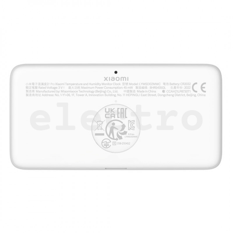 Датчик температуры и влажности с часами Xiaomi Mi, BHR5435GL