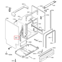 Двухшарнирная петля для посудомоечных машин Electrolux 4055053450, (2шт)