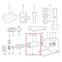 Корпус для электромясорубки STOLLAR BMG900