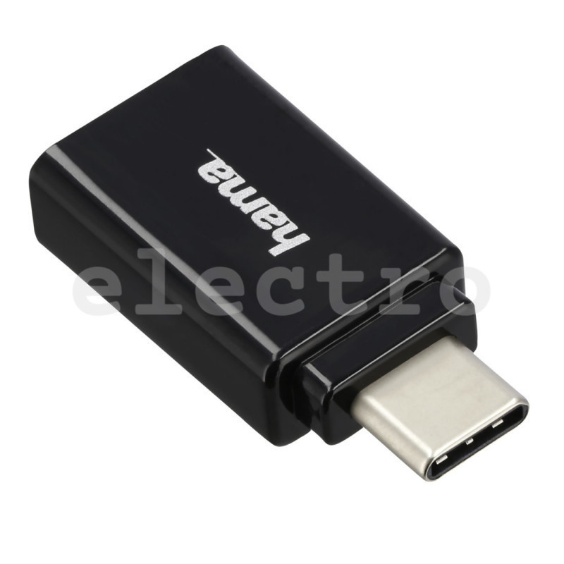 Hama USB-адаптер, гнездо USB-C, гнездо USB-A, 00300083