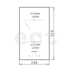 Керамическая варочная поверхность, Pyramis PHC31210FMB