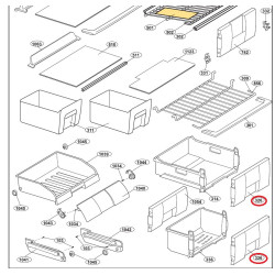BEKO külmiku sügavkülmiku luuk, alumine, 4331790100, 4206620100