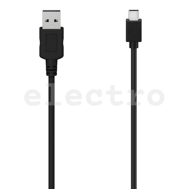 Kaabel Hama USB-A - USB mini (1,5 m, must), 00300068