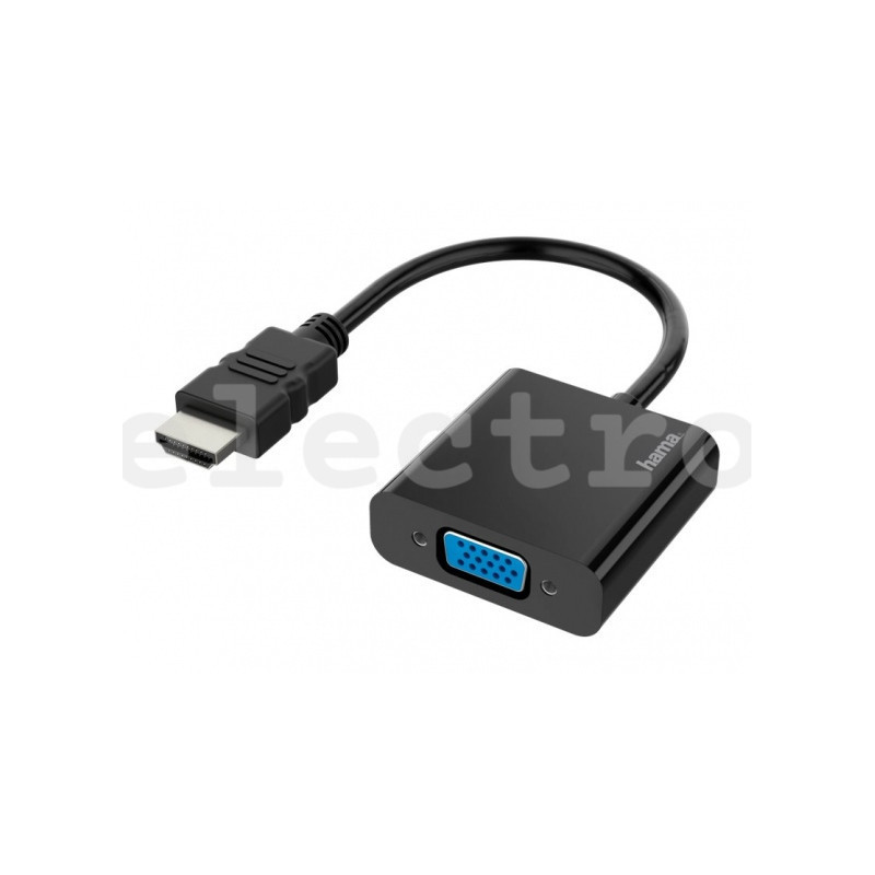 Adapter HDMI pistik / VGA pesa, Hama, 00200343