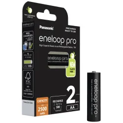 Аккумуляторные батарейки PANASONIC Eneloop Pro AA, 2500 мАч, 2 шт.