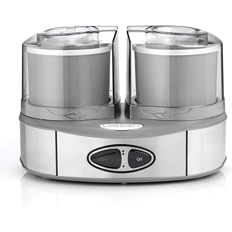 Мороженица Cuisinart, с двумя чашами для смешивания 2x1 л, ICE40BCE