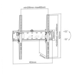 Настенное крепление для телевизора Gembird 32-55", WM-55T-02