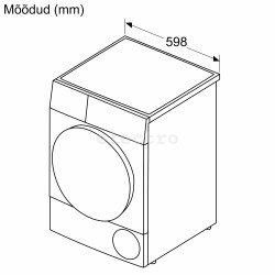 Сушильная машина Bosch, Serie 6, IronAssist, 9 кг, глубина 61,3 см, WQG242AASN