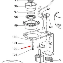 Пружина клапана бойлера для кофемашины Delonghi 6113211931