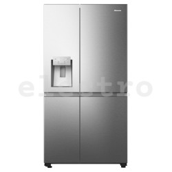 Jäävaba SBS külmik Hisense, vee- ja jääautomaat, 632 L, 179 cm, roostevaba teras, RS818N4TIE