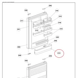 BEKO külmiku pudeliriiul 4875030200