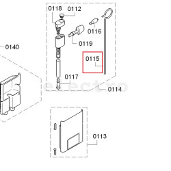 BOSCH/ Siemens kohvimasina piimavoolik, 00703495