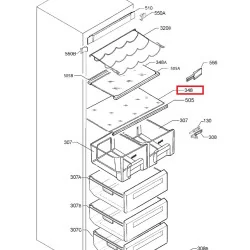 стеклянная полка для холодильников Electrolux, 2426294282