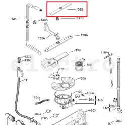 Electrolux nõudepesumasina ülemine pihusti, 8073821053, 330 mm