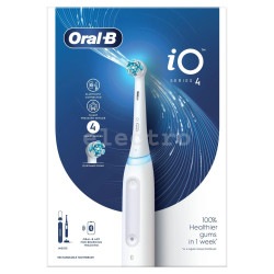 Электрическая зубная щетка Braun Oral-B iO4, белый, IO4QUITEWHITE