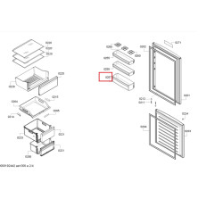 Дверная полка для бутылок для холодильника BOSCH, 20004311