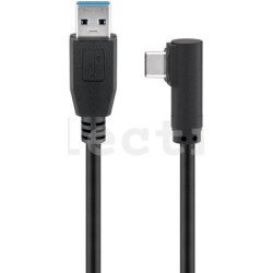 Кабель USB-A – USB-C, 90 градусов, 1 м, 450104