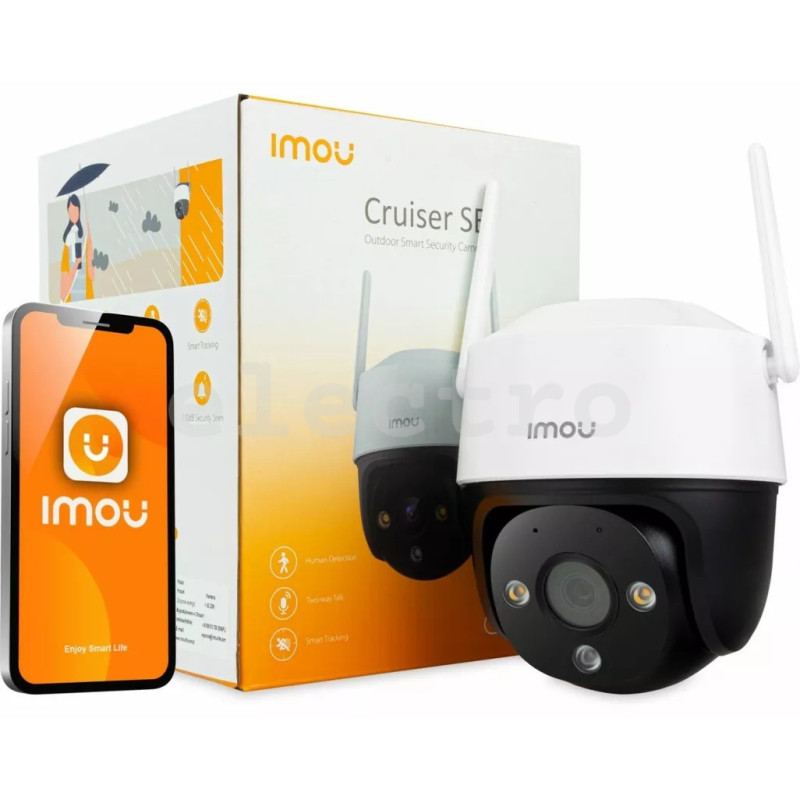 Наружная интеллектуальная камера Wi-Fi, IMOU, IPC-S41FEP, 4MP, 360°