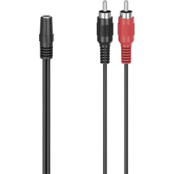 Провод 3,5мм - 2X RCA Hama 0.2м, 00205186