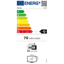 50" UHD 4K LCD-teler Hisense, 50A6N